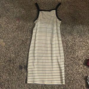 Black,yellow, and white summer dress